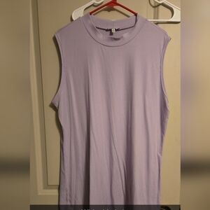 Sleeveless Lavender Top
